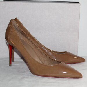 NEW Christian Louboutin Sporty Kate Patent Leather Pumps Heels Pointed Toe 42